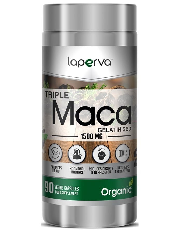 Laperva Organic Maca, 1500 mg, 90 Veggie Capsules