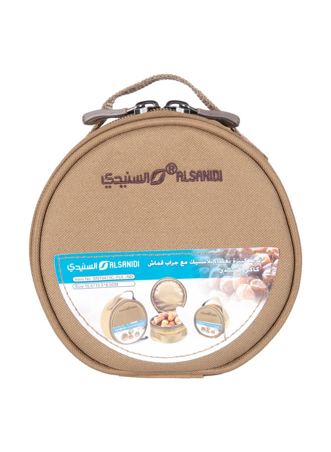 AL SANIDI Stainless steel dates storage With Bag, dates Storage, Silver, big  - Image 2