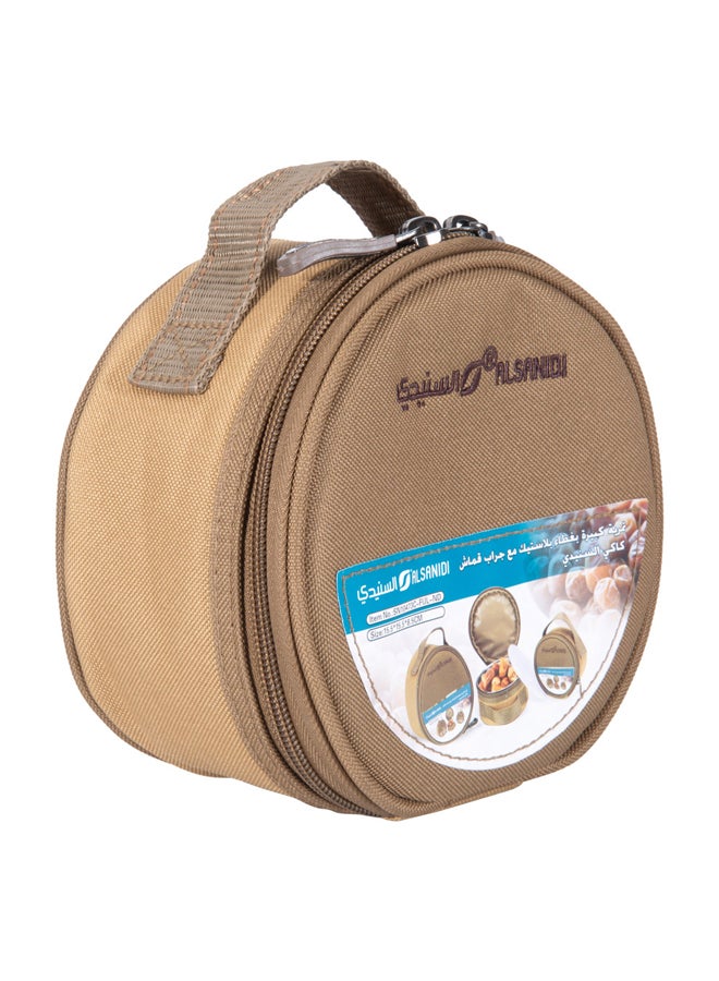 AL SANIDI Stainless steel dates storage With Bag, dates Storage, Silver, big  - Image 1