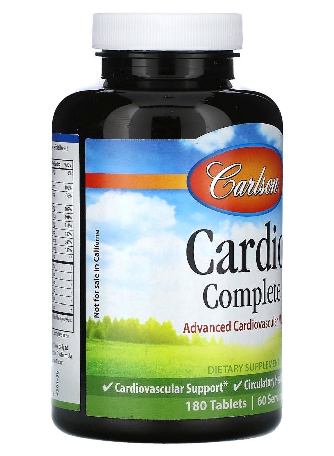 Carlson Cardio Complete Advanced Cardiovascular Multi 180 Tablets - Image 2