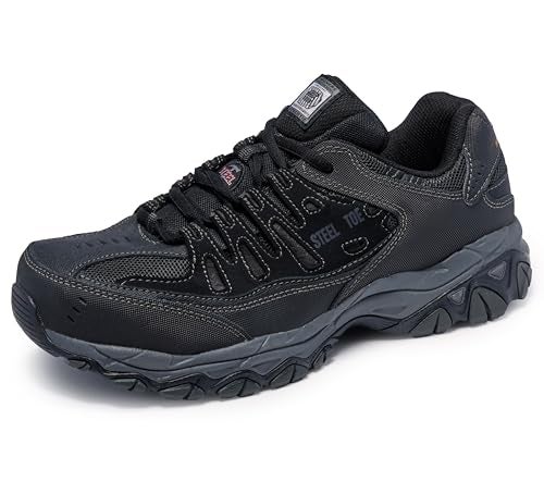 Skechers Mens Cankton Ebbitt Construction Shoe, Black , 7 - Image 2