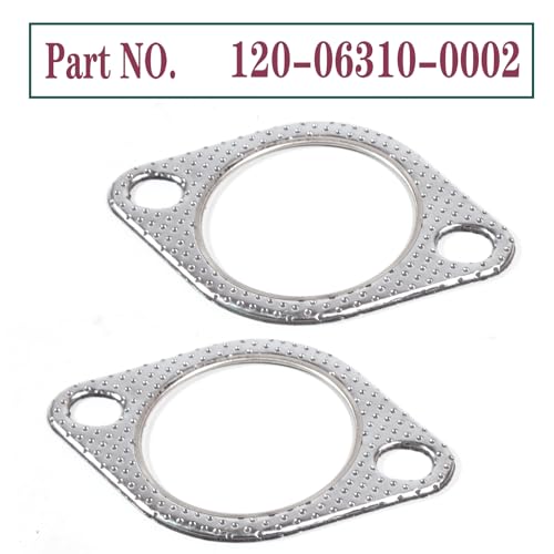BEONEO-120-06310-0002 (2.5 Inch) 2.5" ID 2 Bolt MLSG High Temp Exhaust Gasket (Qty 2) - Heavy Duty be made of Metal And Fiber Laminate. - Image 4