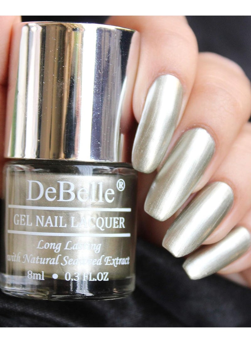 DeBelle Gel Nail Polish Rustique Gold | Non UV | Seaweed Enriched Formula | Cruelty and Toxic Free | 8ml - Image 1