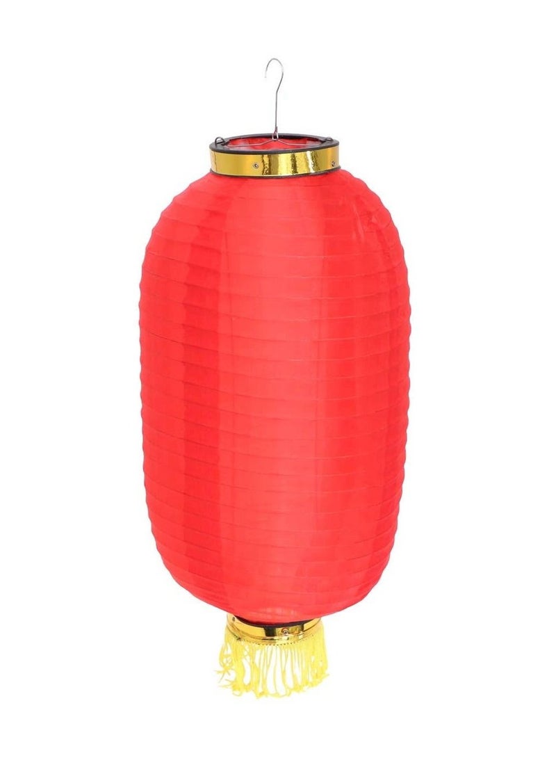general Japanese Style Lantern, Japanese Party Decorations Red Silk Lantern. Hanging Lamp Bar Waterproof Festival Decor for Indoor and Outdoor. - Image 1