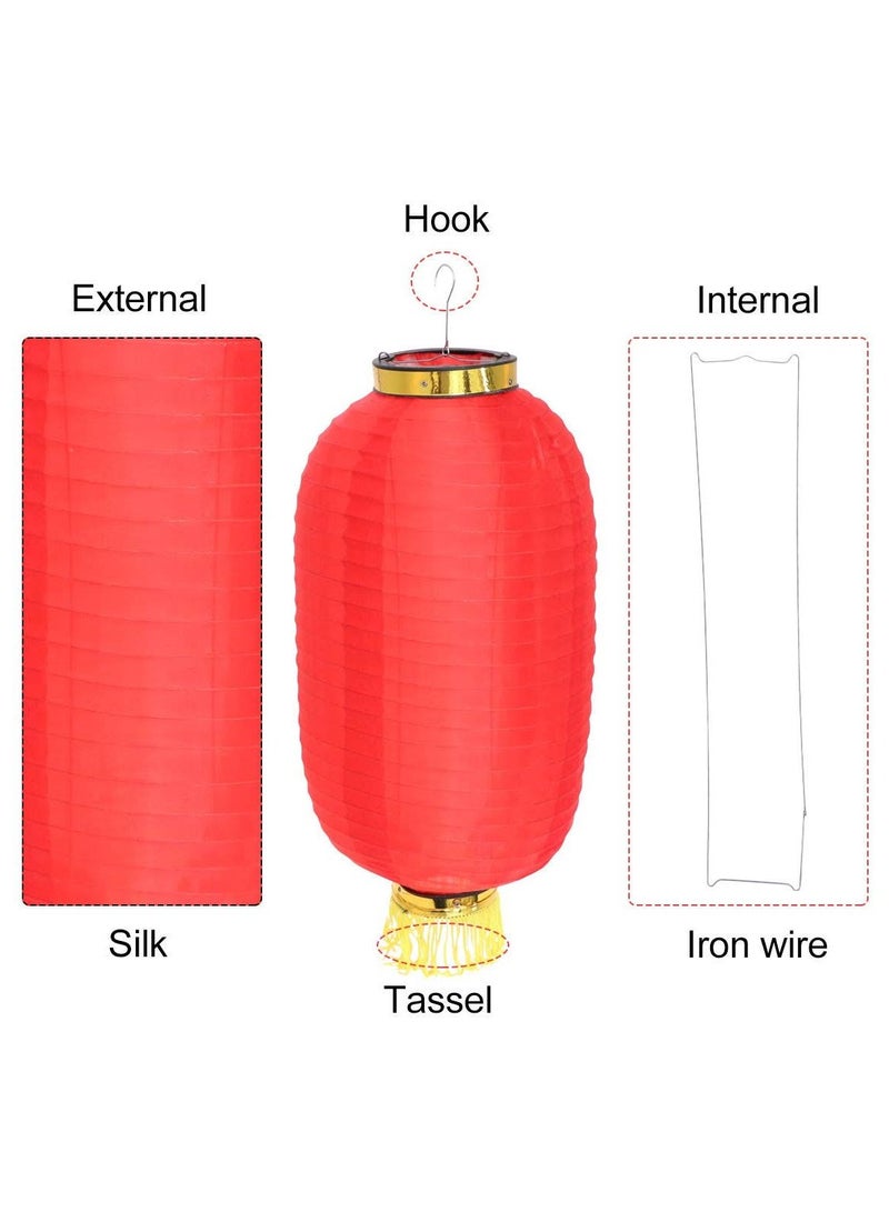 general Japanese Style Lantern, Japanese Party Decorations Red Silk Lantern. Hanging Lamp Bar Waterproof Festival Decor for Indoor and Outdoor. - Image 2