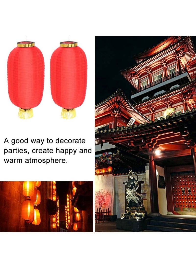 general Japanese Style Lantern, Japanese Party Decorations Red Silk Lantern. Hanging Lamp Bar Waterproof Festival Decor for Indoor and Outdoor. - Image 5