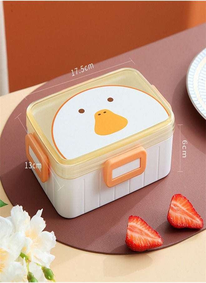 Loquat Lovely Four Button Lunch Box Yellow 