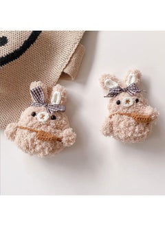 Airpods 4 Headphone Protective Case Cartoon Plush Doll For Apple1/2/3 Gen Pro Wireless Bluetooth Soft-Color:Plush Soft Shell-backpack Butterfly Rabbit-Model:Airpods 1/2 Generation (protective Cover)