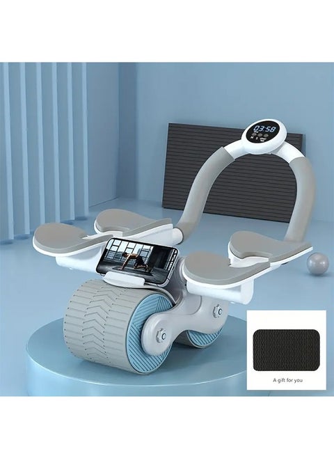 Abdominal roller with elbow support, timing screen and phone holder/Abdominal roller with elbow support, timing screen and phone holder