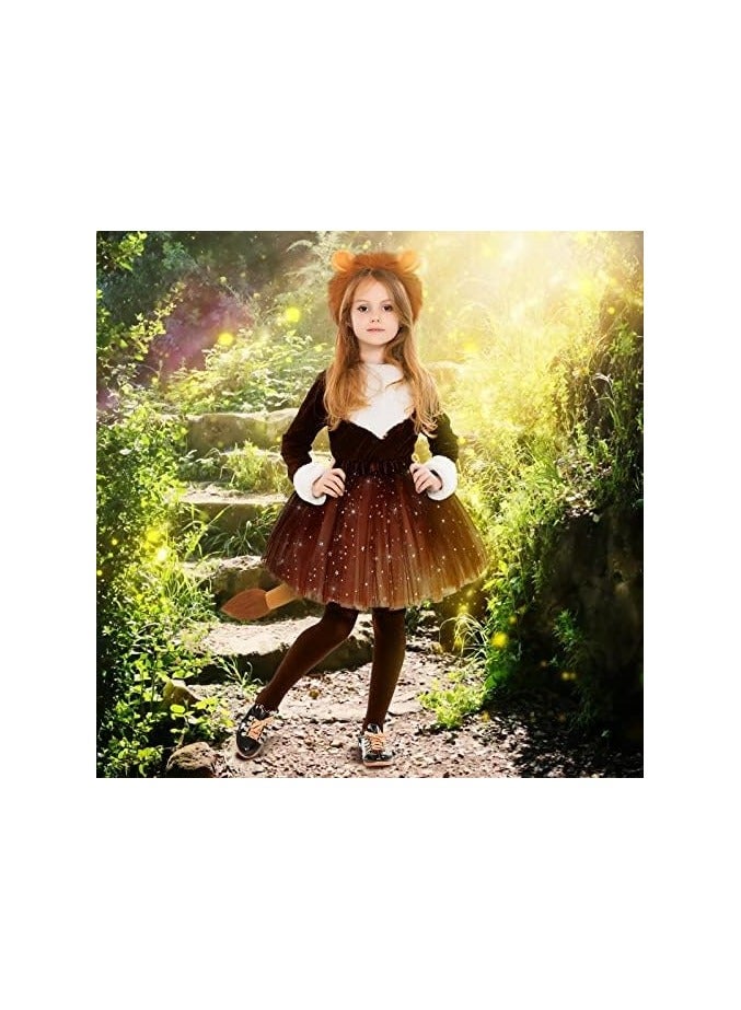 Lion Costume Set with Headband and Skirt for Girls and Women Perfect for Carnival and Cosplay - Image 2