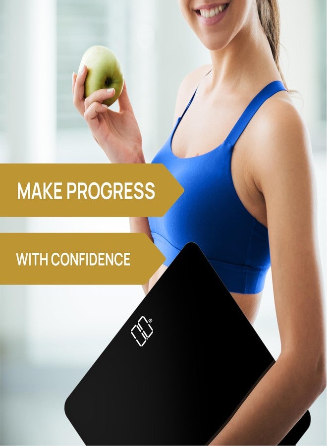 إنيفي فيت ميزان حمام INEVIFIT، ميزان رقمي عالي الدقة لقياس وزن الجسم، يقيس الوزن حتى 400 رطل. يشمل البطاريات. - Image 3