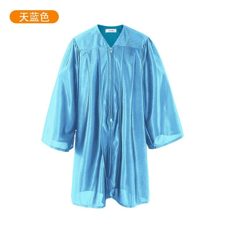 Jing Zhe Rui 2026 New Kids Graduation Gown Set with Cap - Kindergarten Elementary School Ceremony Dress, Knit Fabric, Unisex, Sizes 21-36 - Image 1