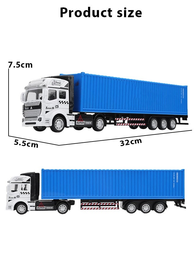Toy Container Truck Truck Model Simulation Detachable Alloy Container Truck Toy Transport Truck Children Car Toys Gift for Kids Toddlers for 3 4 5 6 Years  - Image 2