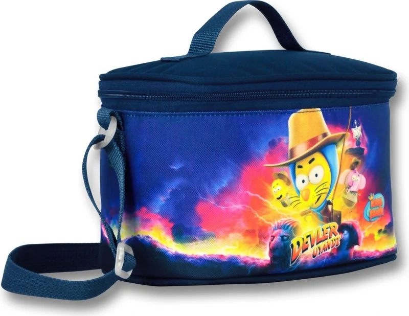 Ümit Çanta King Şakir Giants Awakened Thermal Insulated Lunch Bag - Boy - Navy Blue-Yellow