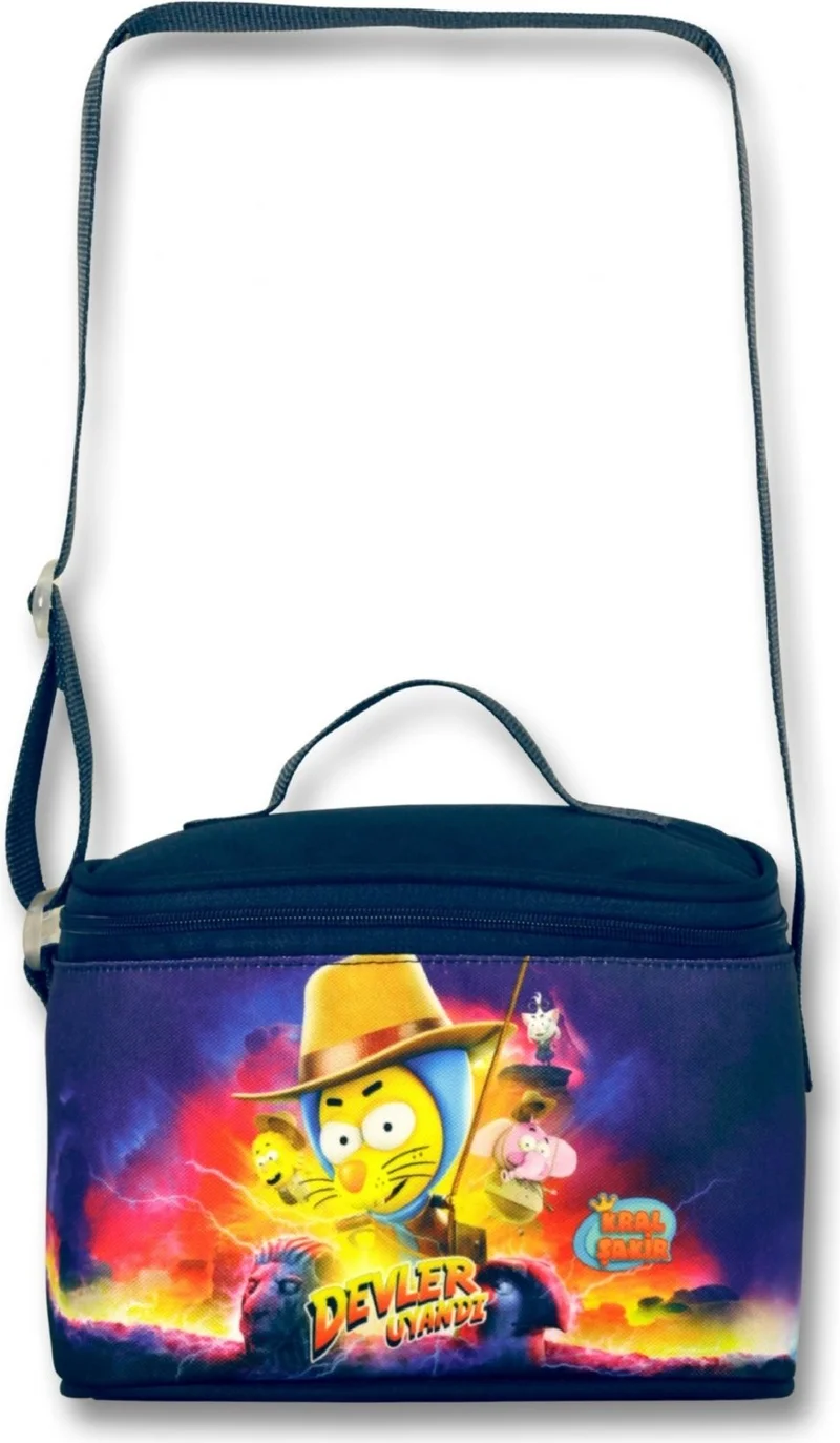Ümit Çanta King Şakir Giants Awakened Thermal Insulated Lunch Bag - Boy - Navy Blue-Yellow