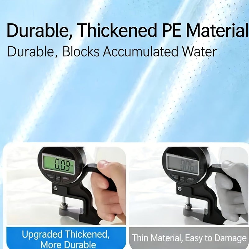 Long Disposable Rain Boot Covers 6 Pairs Extra Thick Waterproof Anti Slip Wear Resistant Reusable Outdoor Travel Hiking Cycling - Image 3