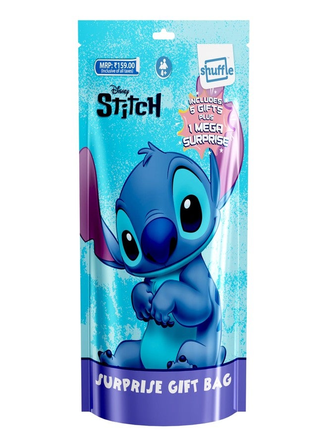 Shuffle Stitch Surprise Gift Bag for Kids | 6-in-1 Disney Stitch Activity & Stationery Set with Mega Surprise | Birthday Return Gift - Image 1