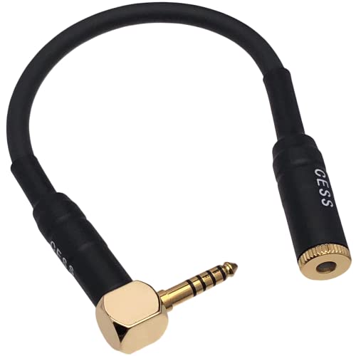 CNCESS CESS-247 Right Angle 4.4mm Extension Cable, 4.4mm Female to Male for Headphone, 6-Inch - Image 2