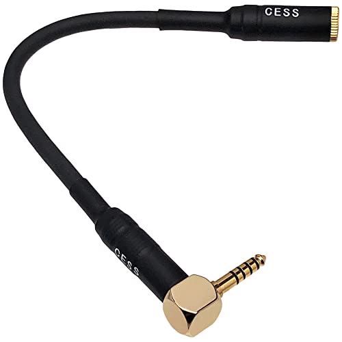 CNCESS CESS-247 Right Angle 4.4mm Extension Cable, 4.4mm Female to Male for Headphone, 6-Inch - Image 4
