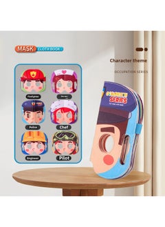 Generic Children's Varied Baby Mask Book Baby Tear Not Rot Cave Book Parent-child Mixed Tear Book Educational Toys-Color:Ryb1022-72 Character Theme Mask Book  - Image 1