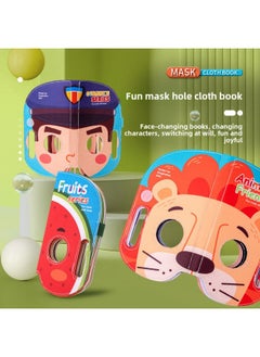 Generic Children's Varied Baby Mask Book Baby Tear Not Rot Cave Book Parent-child Mixed Tear Book Educational Toys-Color:Ryb1022-72 Character Theme Mask Book  - Image 2