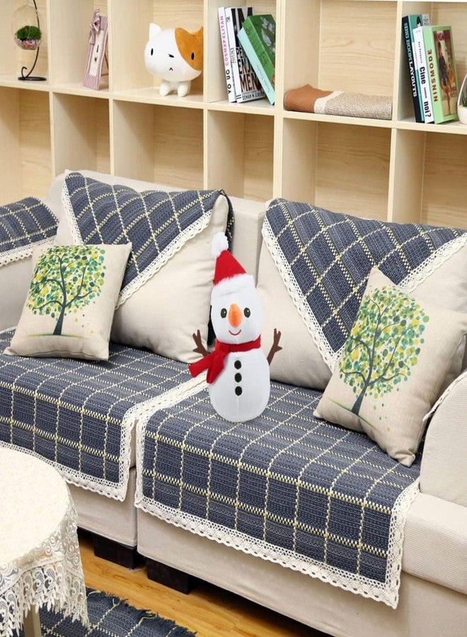 Tickles Snowman Smilling Look Soft Stuffed Plush Toy for Kids Boys & Girls Christmas Day (Size: 22 cm Color: White & Red) - Image 3