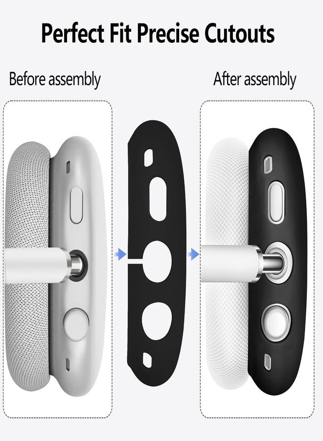 TYSORETY 3-in-1 Silicone Case Cover for AirPods Max Headphones, Apple AirPod Max Accessory Protective Cover, Headband/Ear Cups/Ear Pad Covers, Anti-Scratch and Sweatproof - Image 3