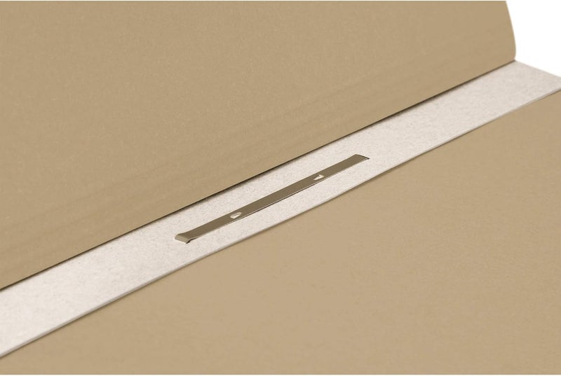 FALKEN Exacompta - Ref 80003866001F - FALKEN - Eyelet Bottom-Up Flat Files - A4 (210 x 297mm) in Size, 250gsm Recycled Manilla, Half Cover for Identification - Grey (Pack of 50) - Image 3