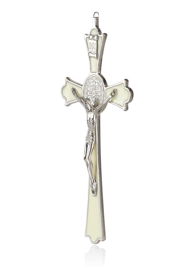 VINETEN Saint Benedict Enamel Crucifix - Crucifix Wall Cross Metal Wall Art-8 Inch Cross Give Blessing and The Spiritual Sacred:Faith Gift for your Acquaintances - Image 5