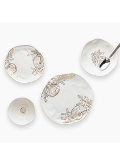 Golden Shell Organic Round Dinnerware Set