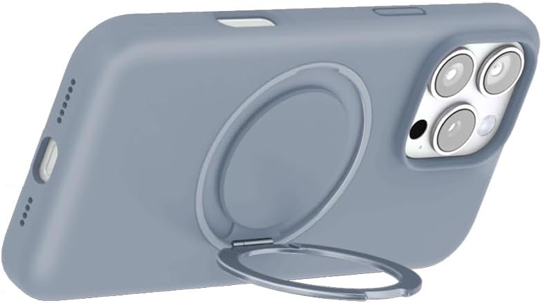 Max & Max Magnetic Case for iPhone 16 Pro - Shockproof Bumper Cover with MagSafe Compatibility, Light Grey - Image 2