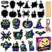 MGparty Scratch Paper Craft for Kids 48 Pcs Halloween Magic Rainbow Scratch Paper Off Cards Set for Kids Crafts Arts Supplies Halloween Ornaments Party Games Birthday Gifts - Image 3