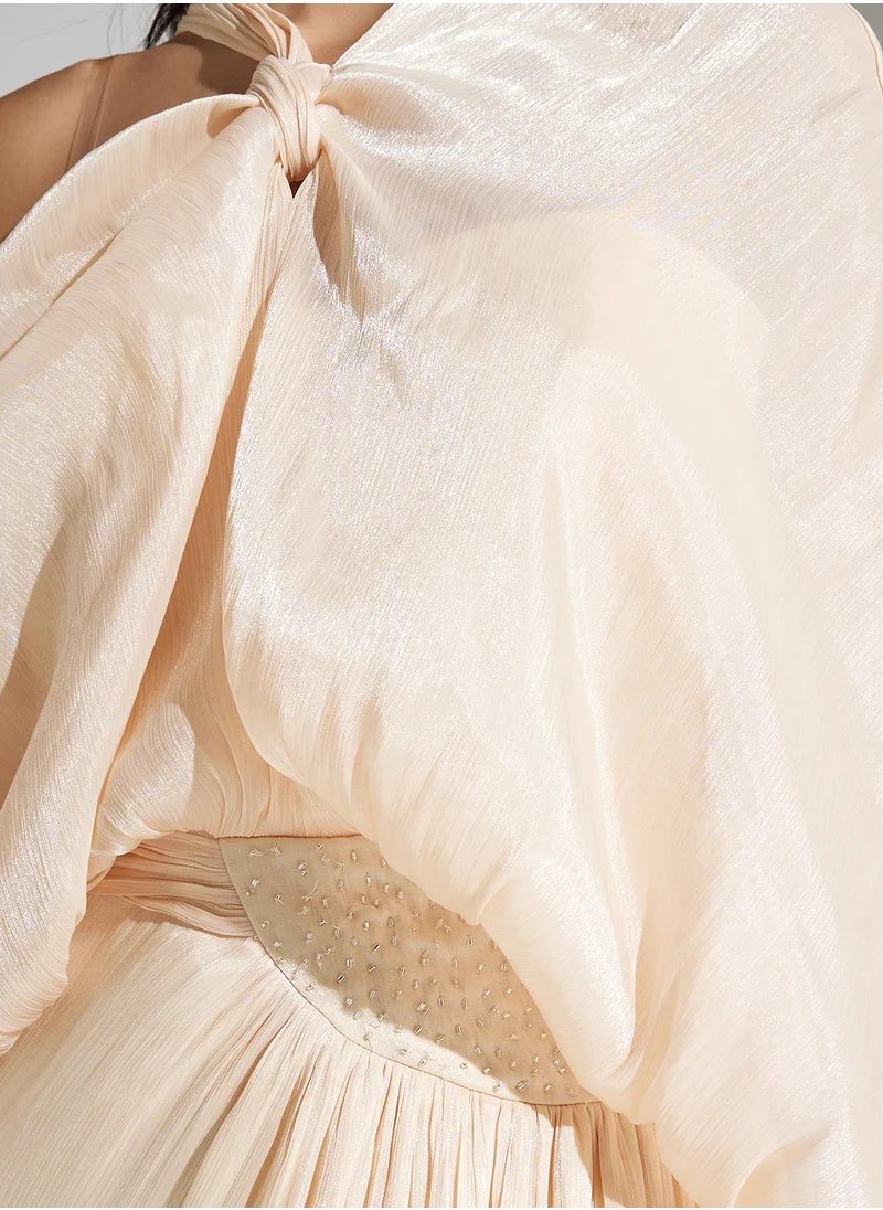 Namshi x One Shoulder Twist Neck Detailed Dress