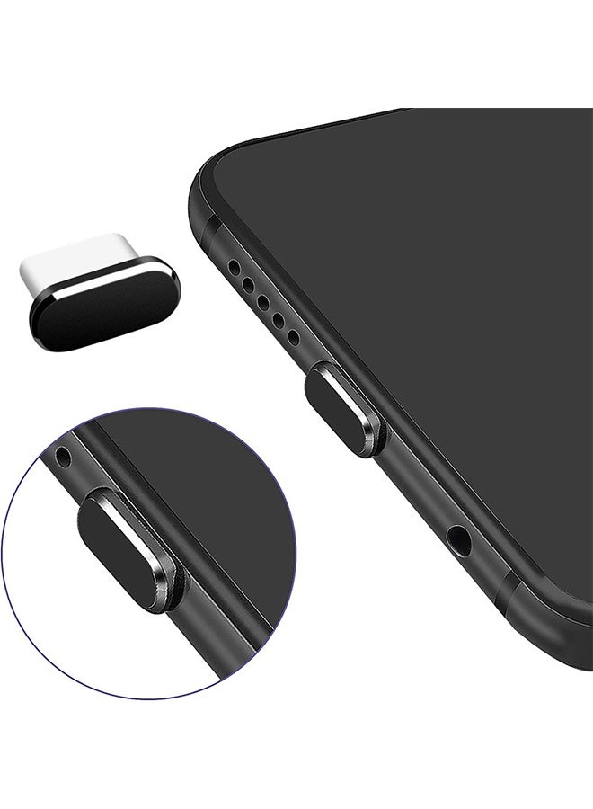 غطاء USB C ضد الغبار، عبوة من 4 قطع لمصدر طاقة Type C مع فرشاة تنظيف لأجهزة iPhone 15، Samsung Galaxy S22/S21/S20، Note 20/10، جميع أجهزة USB C، ألوان مختلطة - Image 2