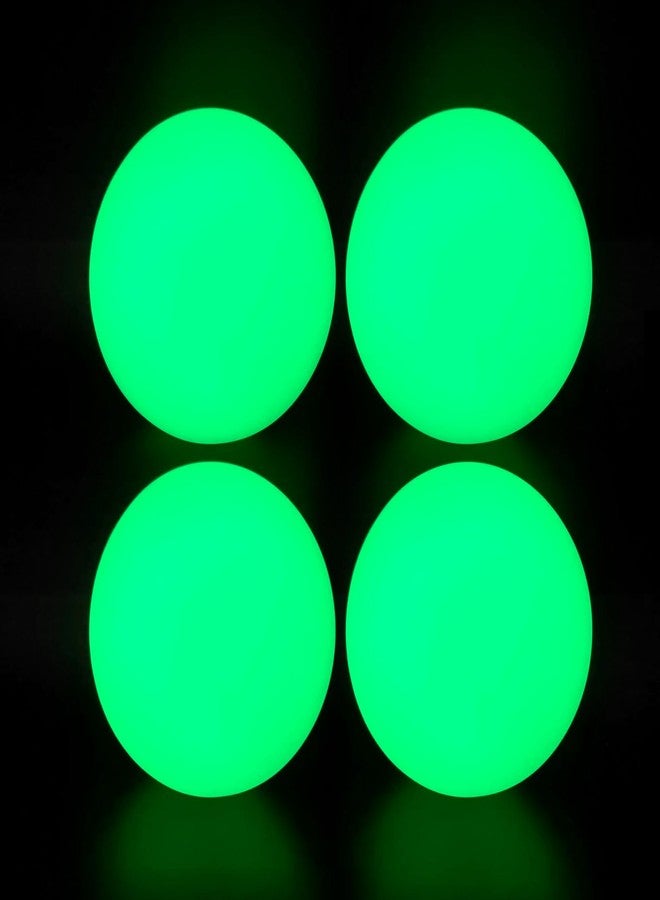 DONZWIYES Glow in The Dark Street Hockey Balls for Indoor Outdoor Road Roller Hockey and Field Hockey Games with Reusable Storage Bag - Pack of 4 - Image 1