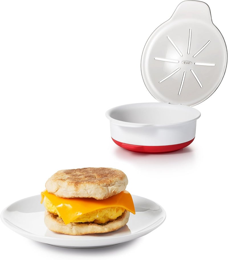 OXO طباخ البيض في الميكروويف من OXO جيد القبضة أبيض - Image 4