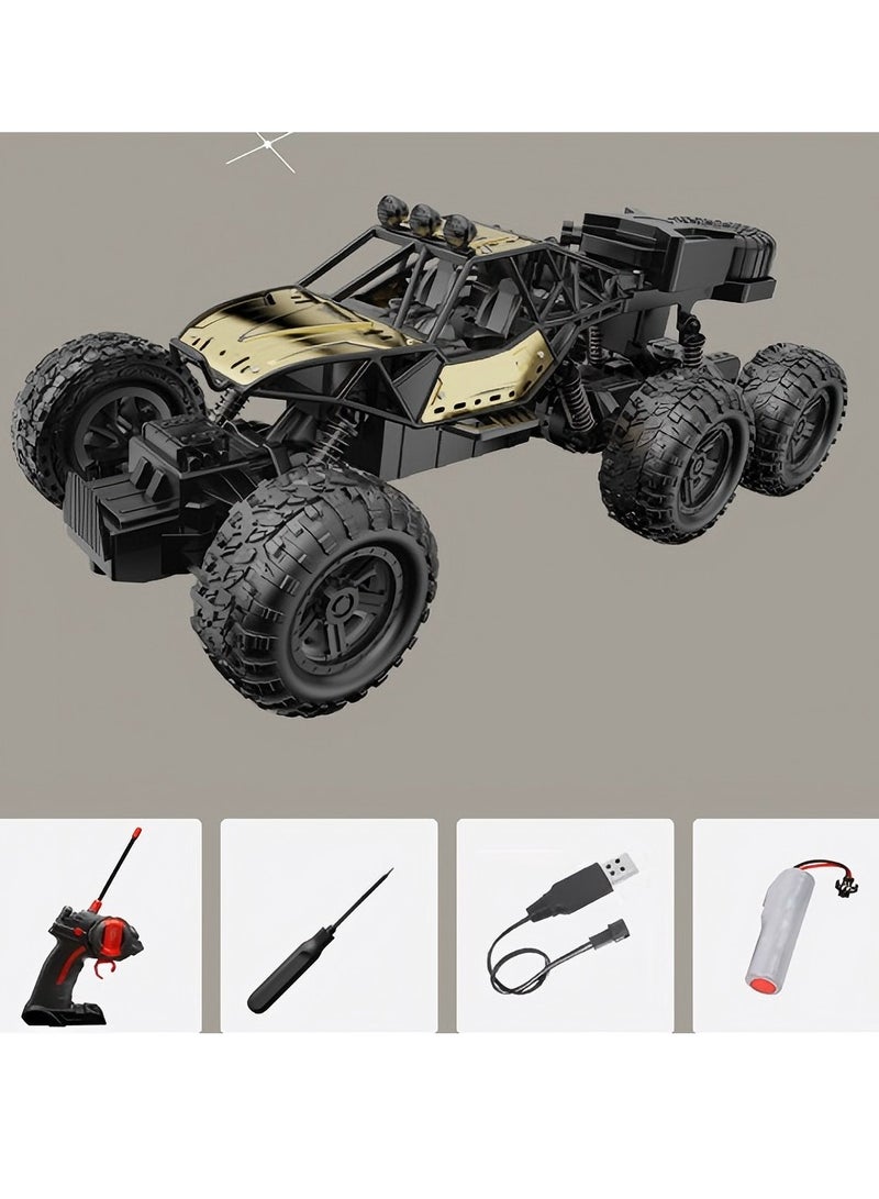 هالاكيدس شاحنة للطرق الوعرة 2.4 GHz بجهاز تحكم عن بعد البرمائي ، 6 عجلات بسرعة ، مقياس 1: 14 ، إطارات بحجم أكبر. بطارية 2000 مللي أمبير ، شحن USB - Image 1