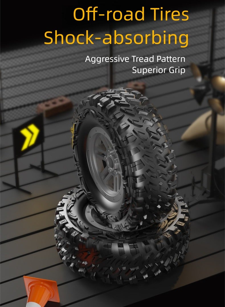 هالاكيدس شاحنة للطرق الوعرة 2.4 GHz بجهاز تحكم عن بعد البرمائي ، 6 عجلات بسرعة ، مقياس 1: 14 ، إطارات بحجم أكبر. بطارية 2000 مللي أمبير ، شحن USB - Image 4