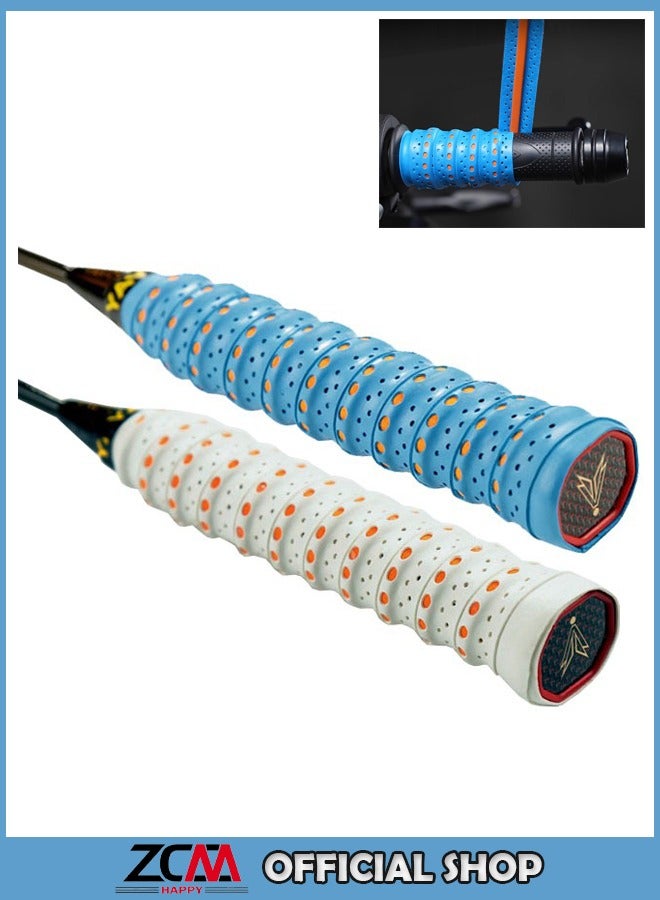 ZCM-HAPPY 2-Piece Set of Non-Slip Racket Grip Straps - Image 1