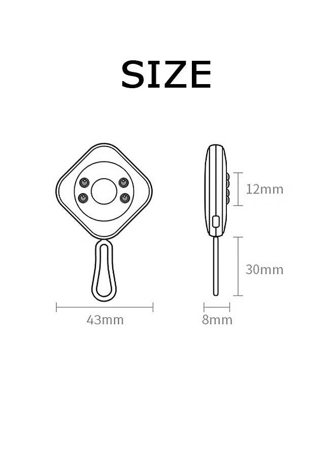 Camera Detectors, 2 Detection Modes Infrared Optics Detectors, 720h Standby Camera Scanner (White)