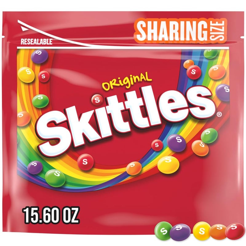 SKITTLES Summer Candy Sharing Size Bag Chewy Fruit Bulk Candy for Movies Traveling Parties and More 156 oz - Image 3