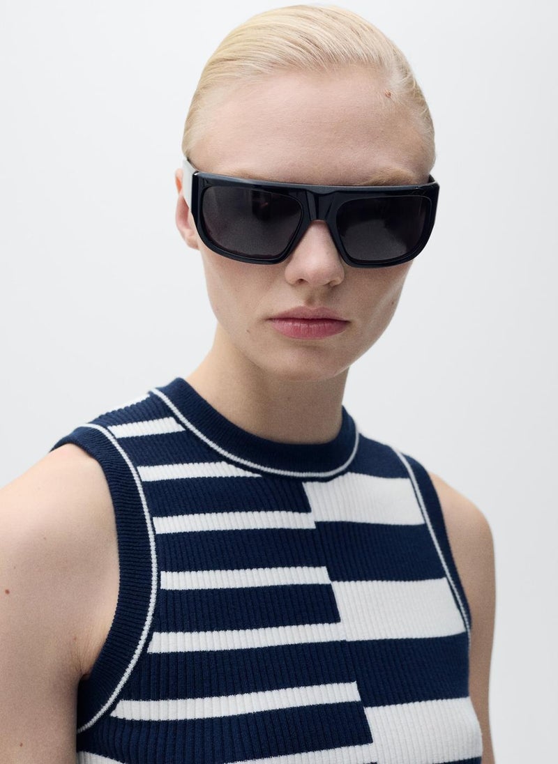 MANGO - Striped Knit Top - Image 1