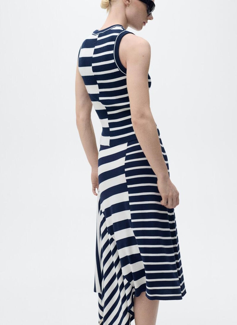 MANGO - Striped Knit Top - Image 1