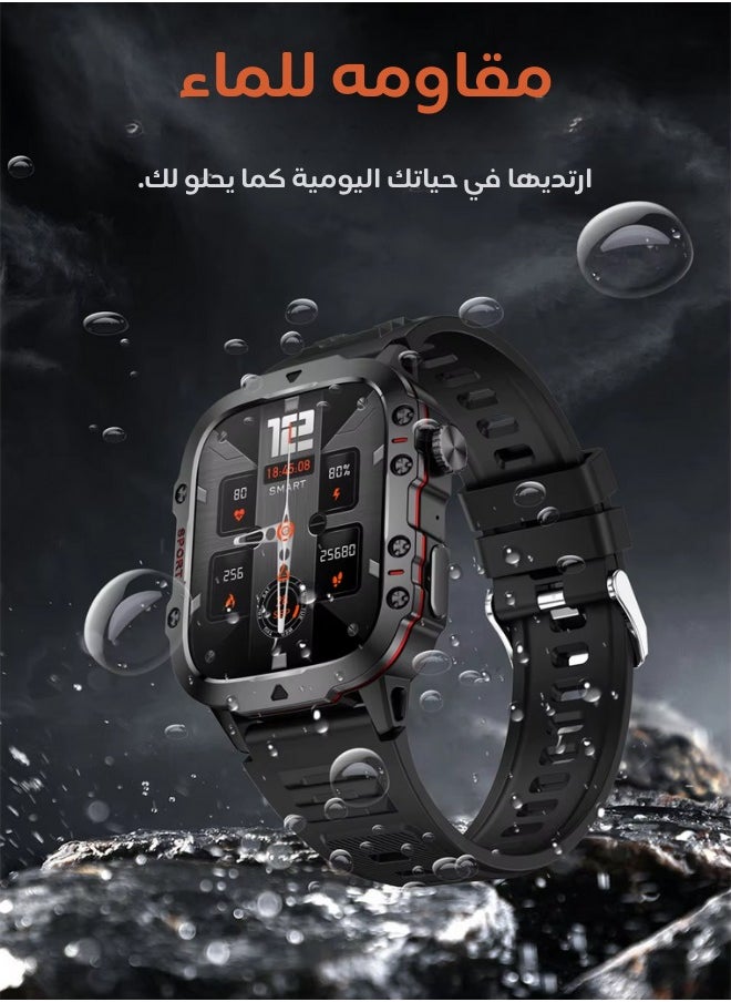 AOLON Tetra S2 Smart Watch AMOLED Waterproof 100+ Sport Modes long-lasting Smartwatch Black  - Image 1