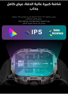 AOLON Tetra S2 Smart Watch AMOLED Waterproof 100+ Sport Modes long-lasting Smartwatch Black  - Image 4