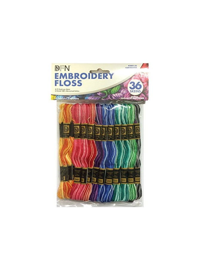 Janlynn Variegated Embroidery Floss Pack, 9.5 x 6.25 x 0.5 - Image 1