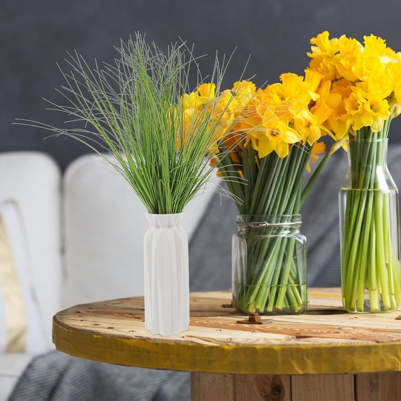 SECFOU 8pcs Artificial Reed Grass Faux Plant 40cm Simulation Greenery for Vase Home Décor Indoor Small Fake Plants - Image 5