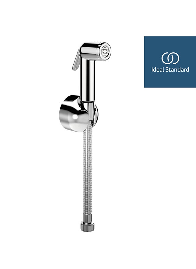 Ideal Standard Danube Home Ideal Standard Ideal Spray Shattaf, Acrylic Shattaf, Handheld Bidet Sprayer For Toilets, Bathroom, Lavatory Chrome  - Image 1