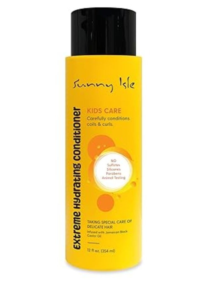 Sunny Isle Kids Care Extreme Hydrating Conditioner 12oz Gentle Care Conditioner for Children's Coils Waves Curls - Image 2