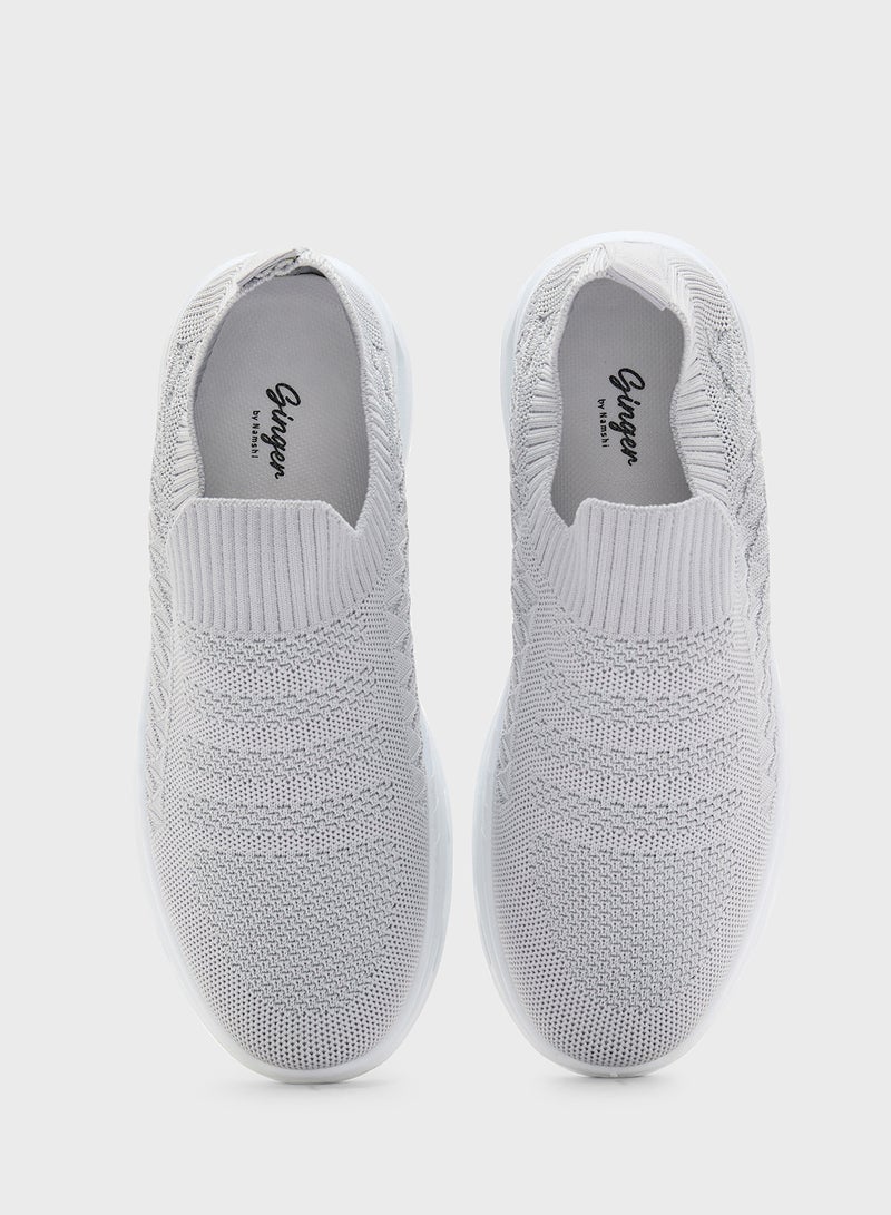 Ginger Fly Knit Comfort Slip On Shoe  - Image 4